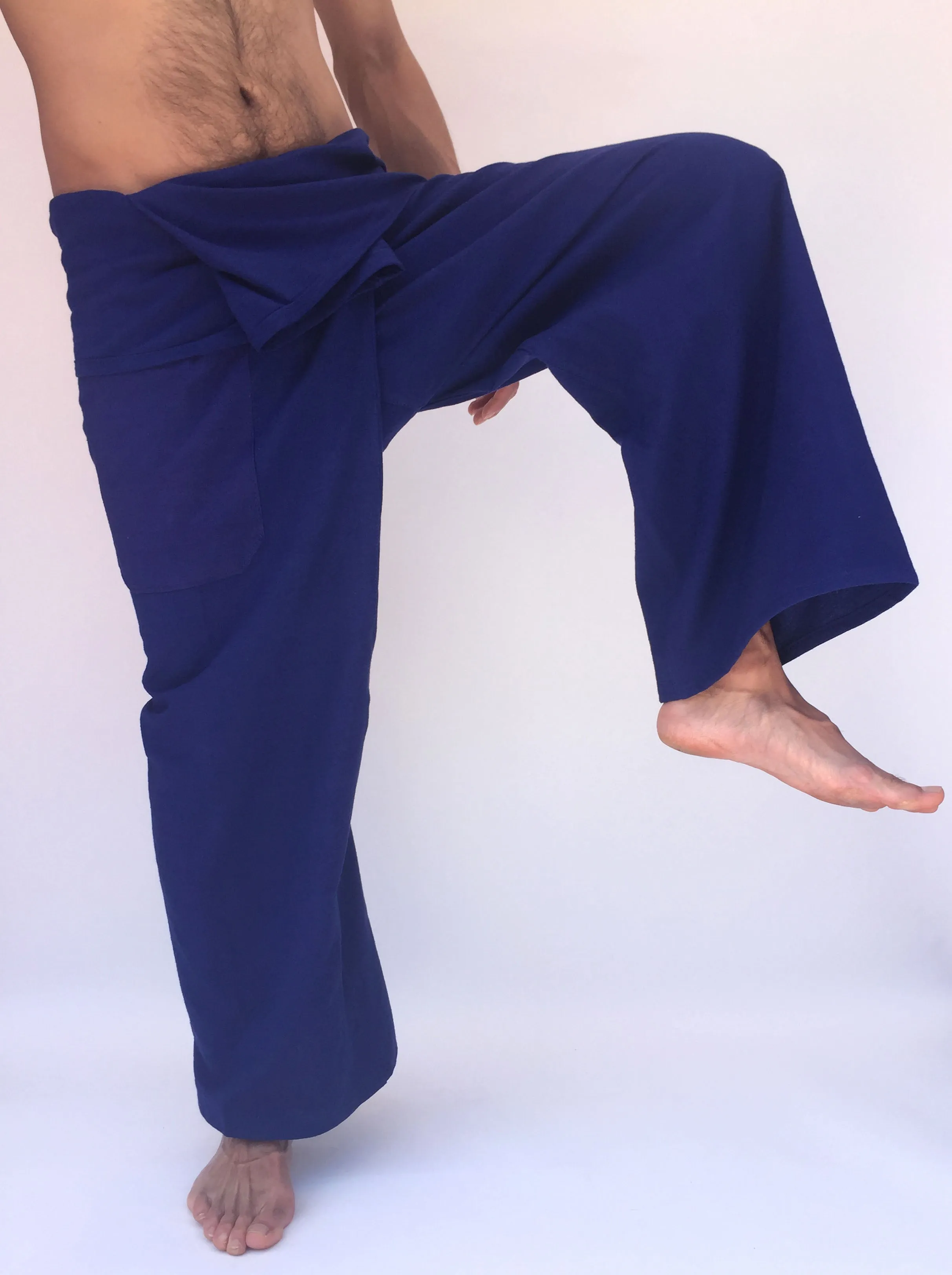 Thai Fisherman Pants Cotton Electric Blue