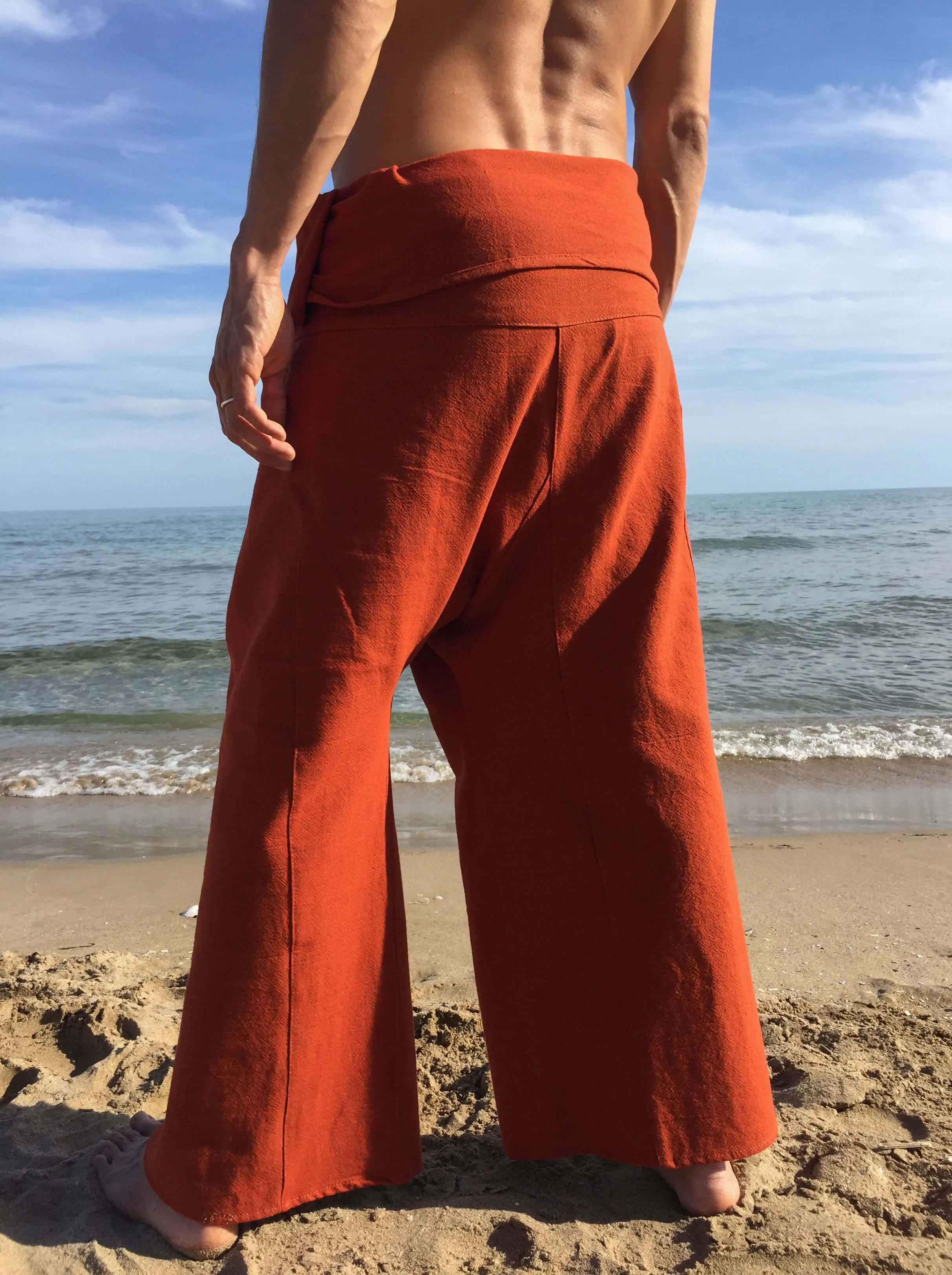 Thai Fisherman Pants Cotton Orange