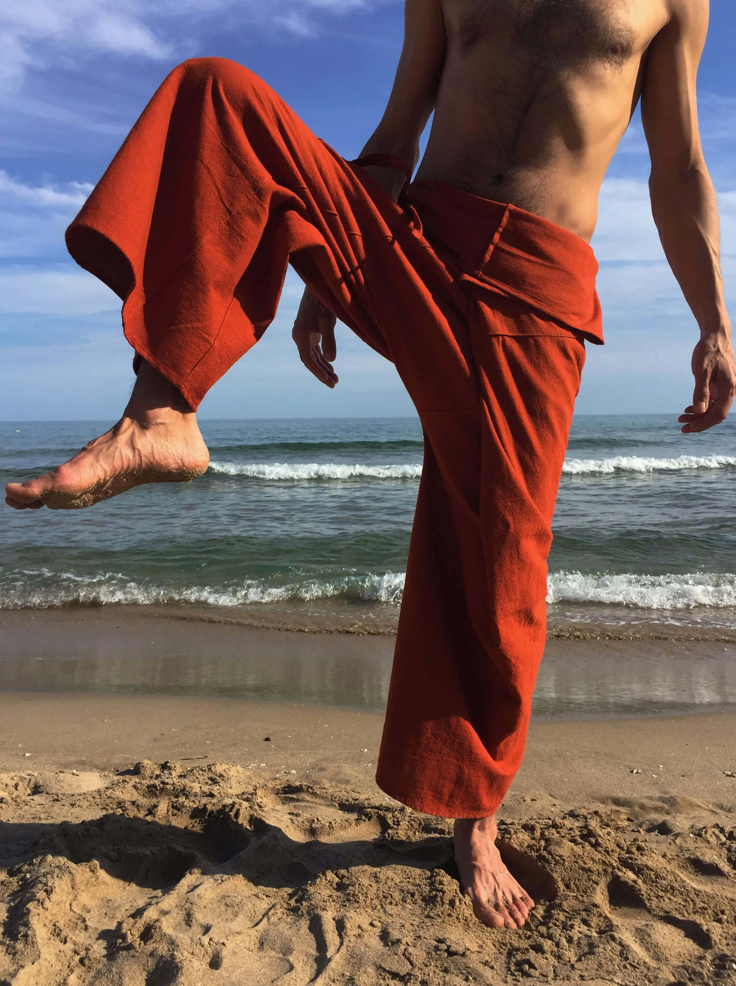 Thai Fisherman Pants Cotton Orange