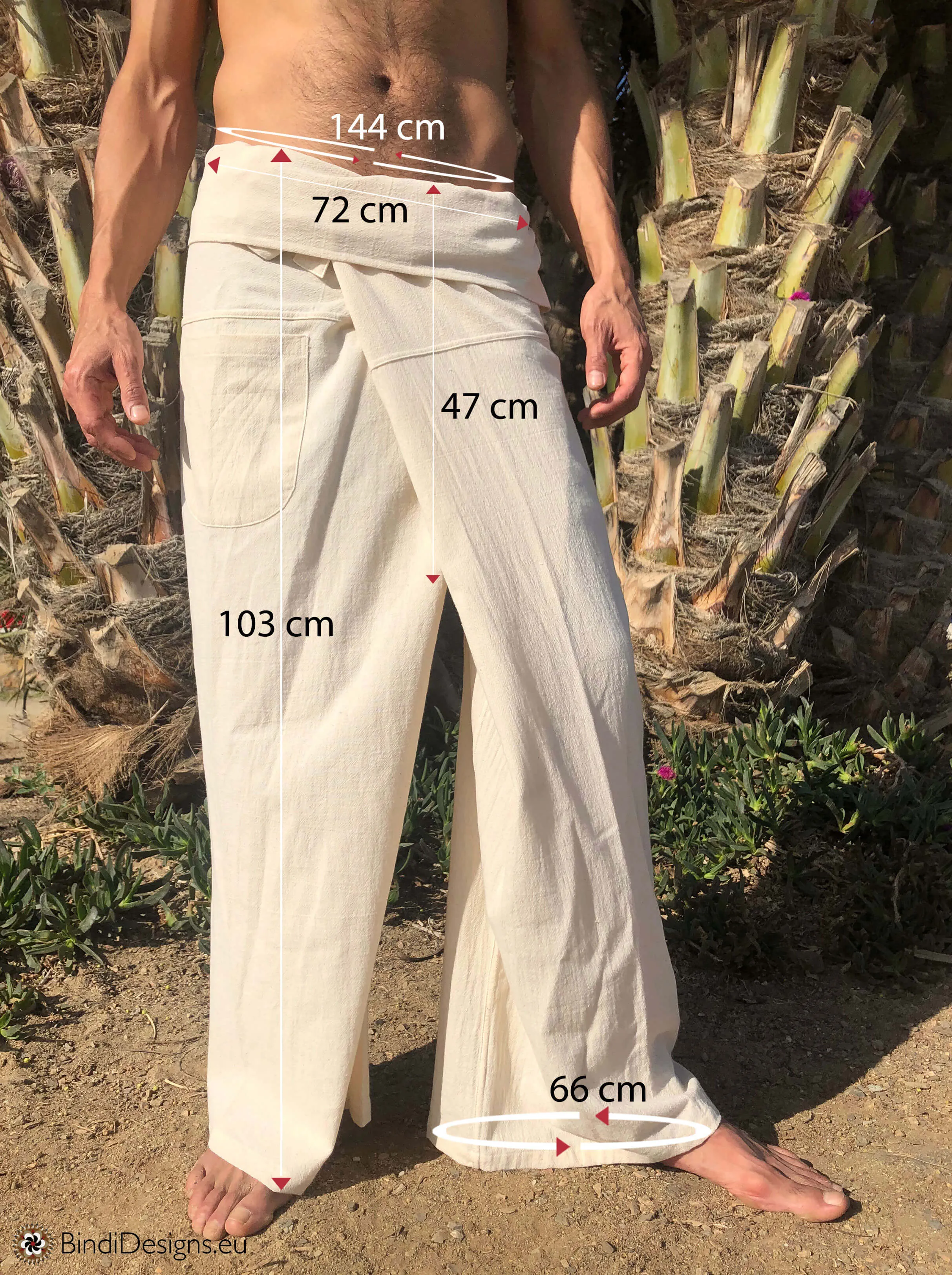 Thai Fisherman Pants Natural Light Cotton