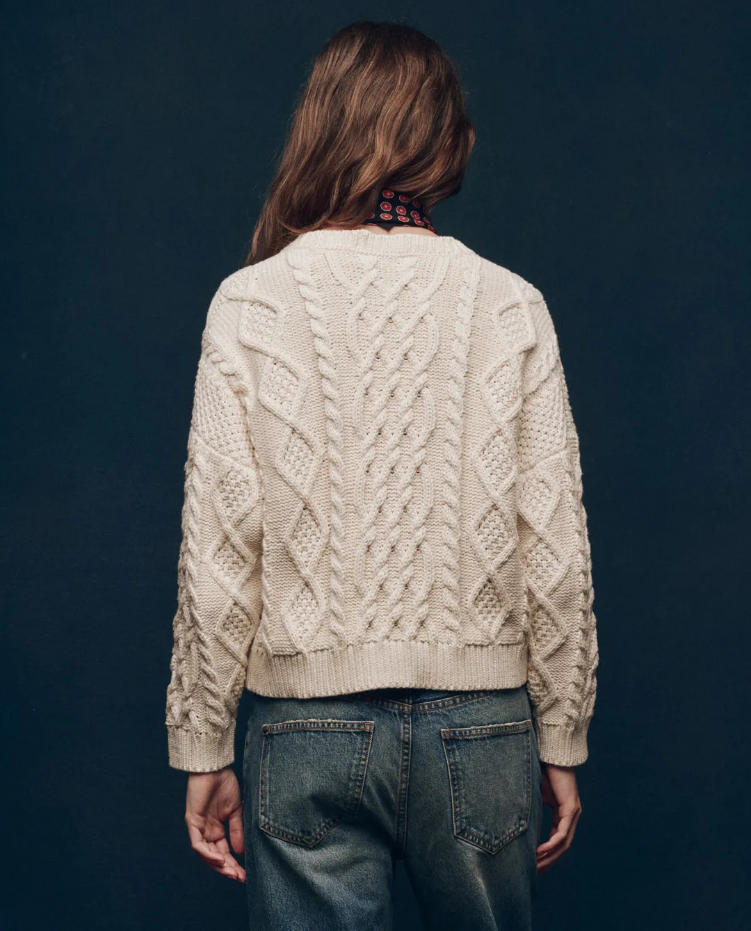 The Great - The Classic Cable Pullover Cream