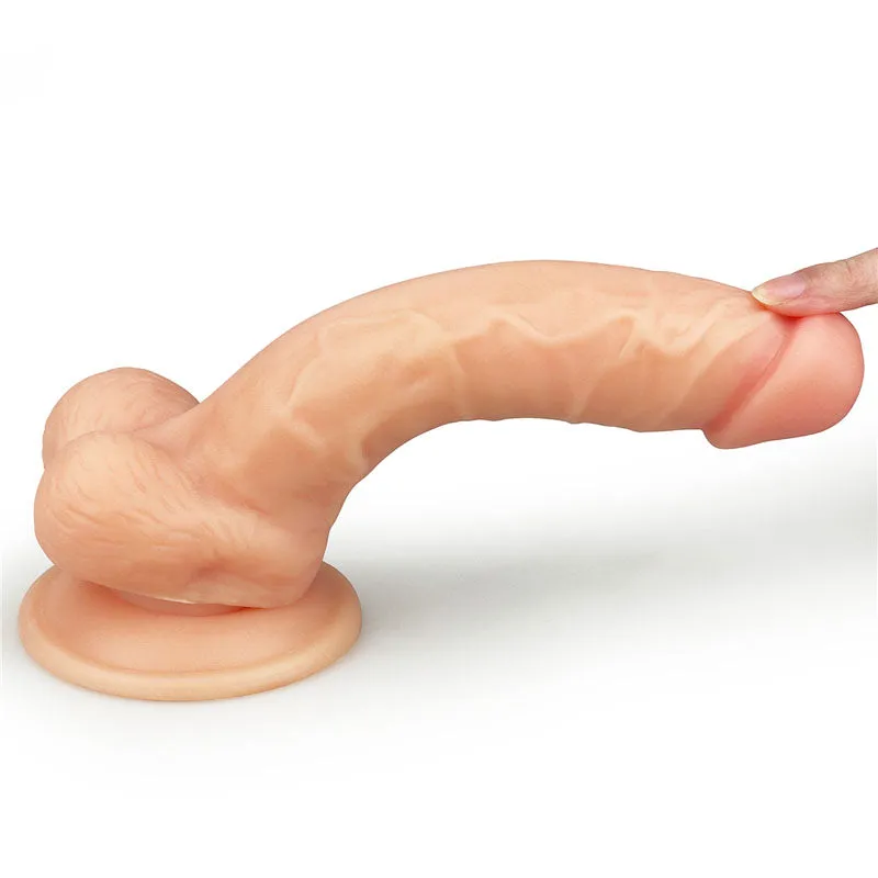 The Ultra Soft Dude2 - Flesh 8 Inch Dong