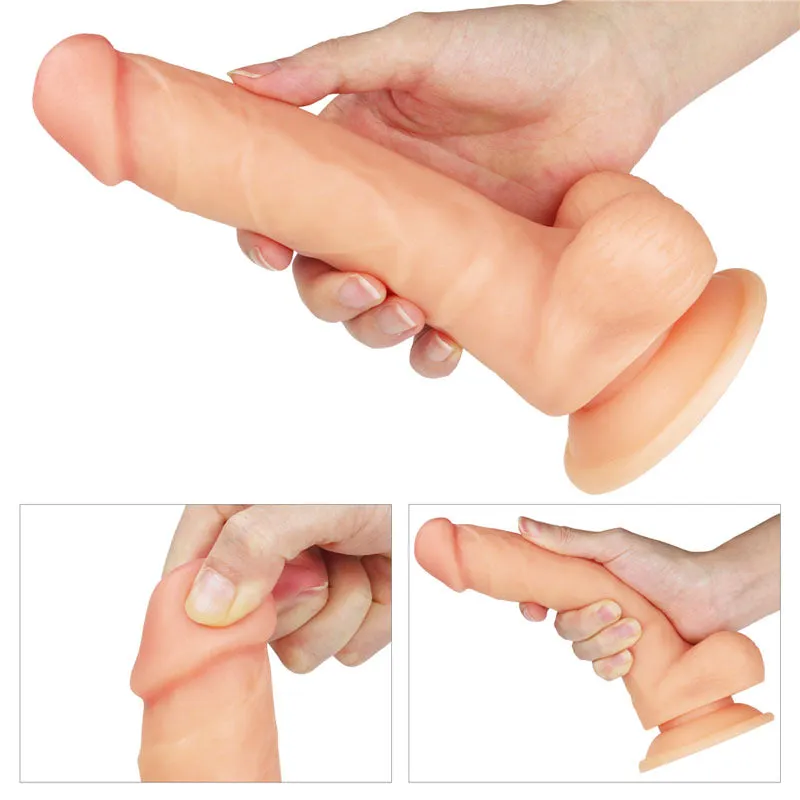 The Ultra Soft Dude2 - Flesh 8 Inch Dong