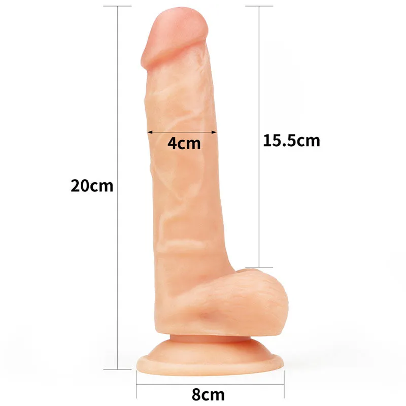 The Ultra Soft Dude2 - Flesh 8 Inch Dong