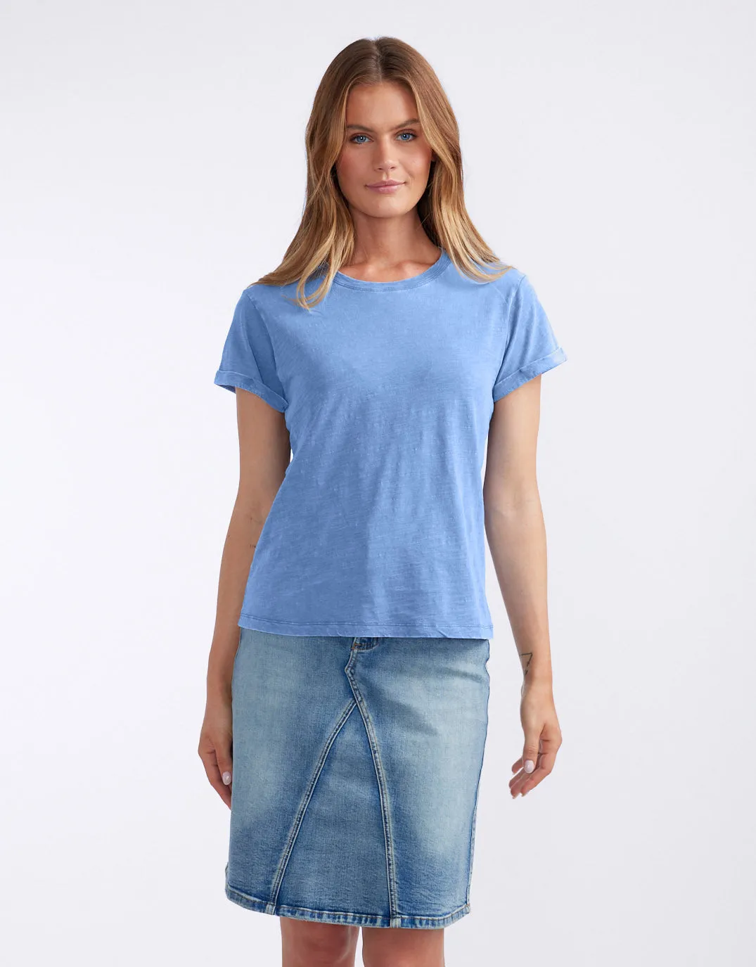 Turn Back T-Shirt - Danish Blue