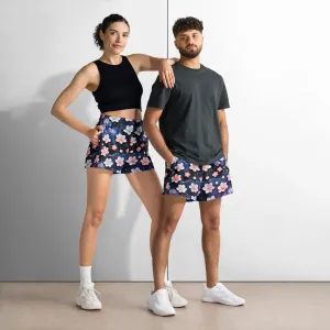 Unisex Athletic Shorts - Midnight Sakura