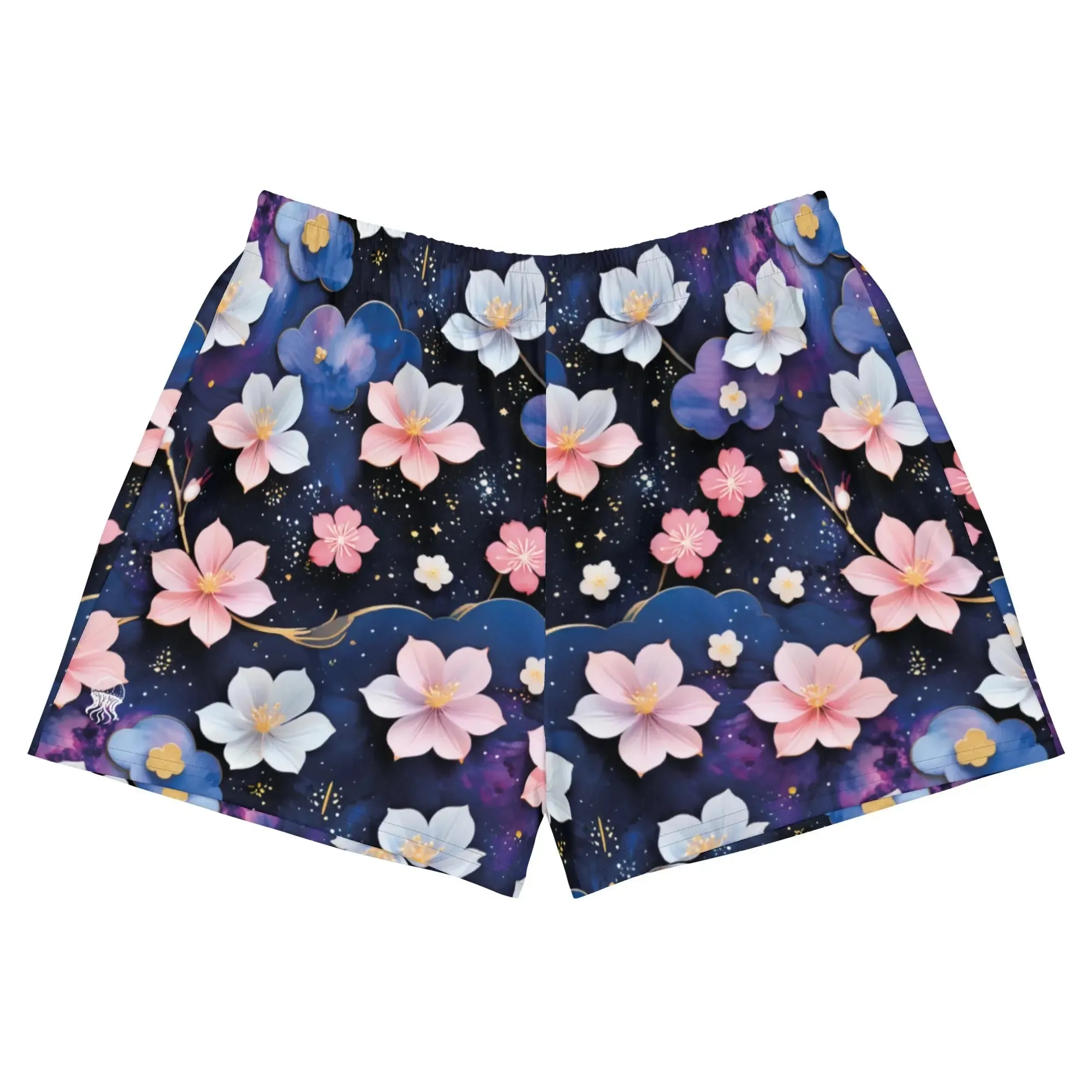 Unisex Athletic Shorts - Midnight Sakura