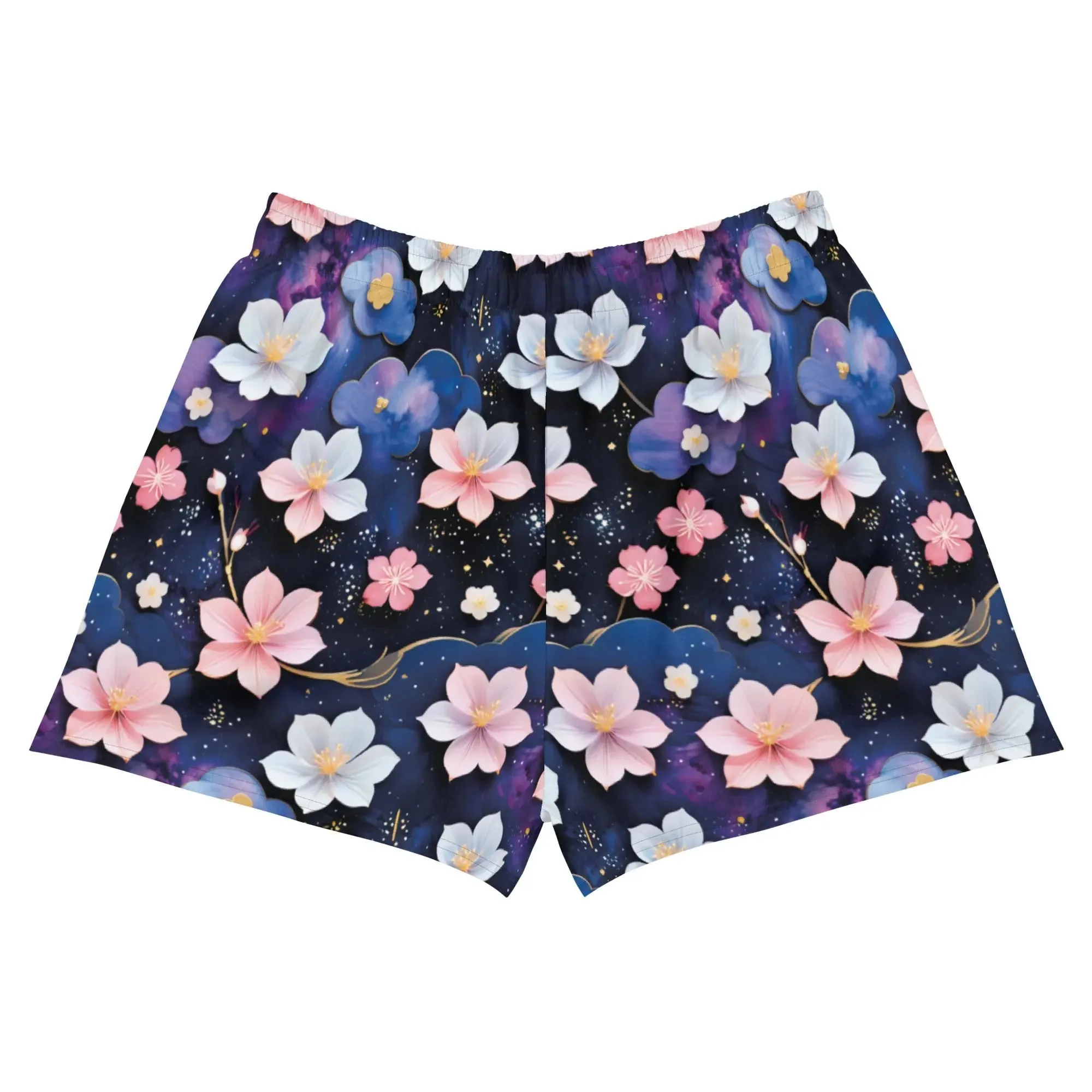 Unisex Athletic Shorts - Midnight Sakura