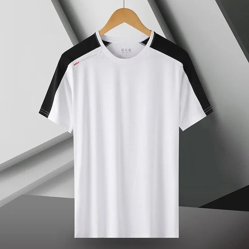 Unisex Ice Silk T-Shirt - Quick-Drying Short Sleeve Tee for Active Lifestyle