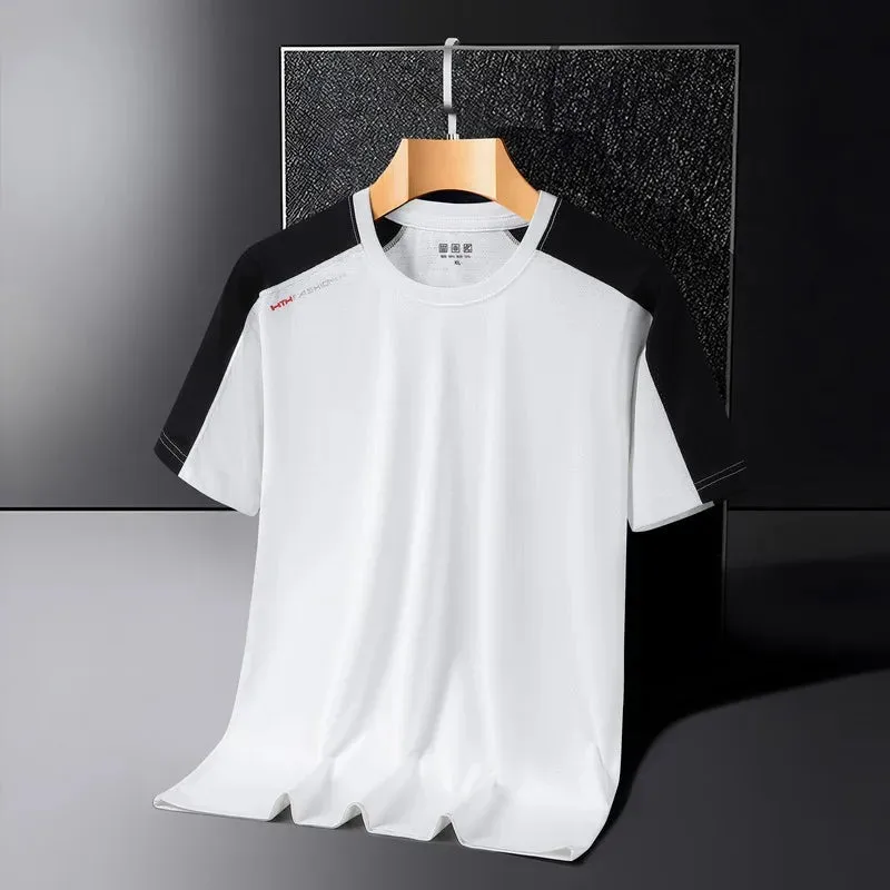 Unisex Ice Silk T-Shirt - Quick-Drying Short Sleeve Tee for Active Lifestyle