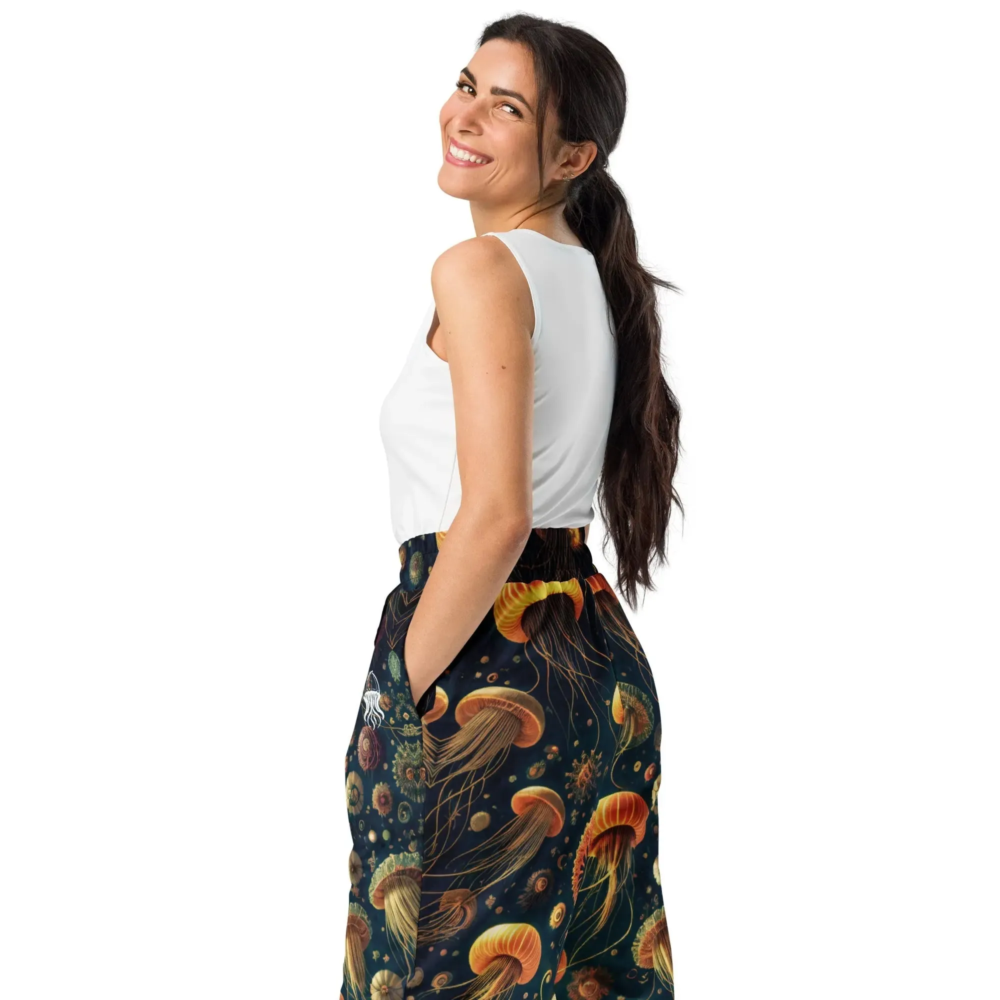 Unisex Wide-leg Joggers - Eldritch Ballet