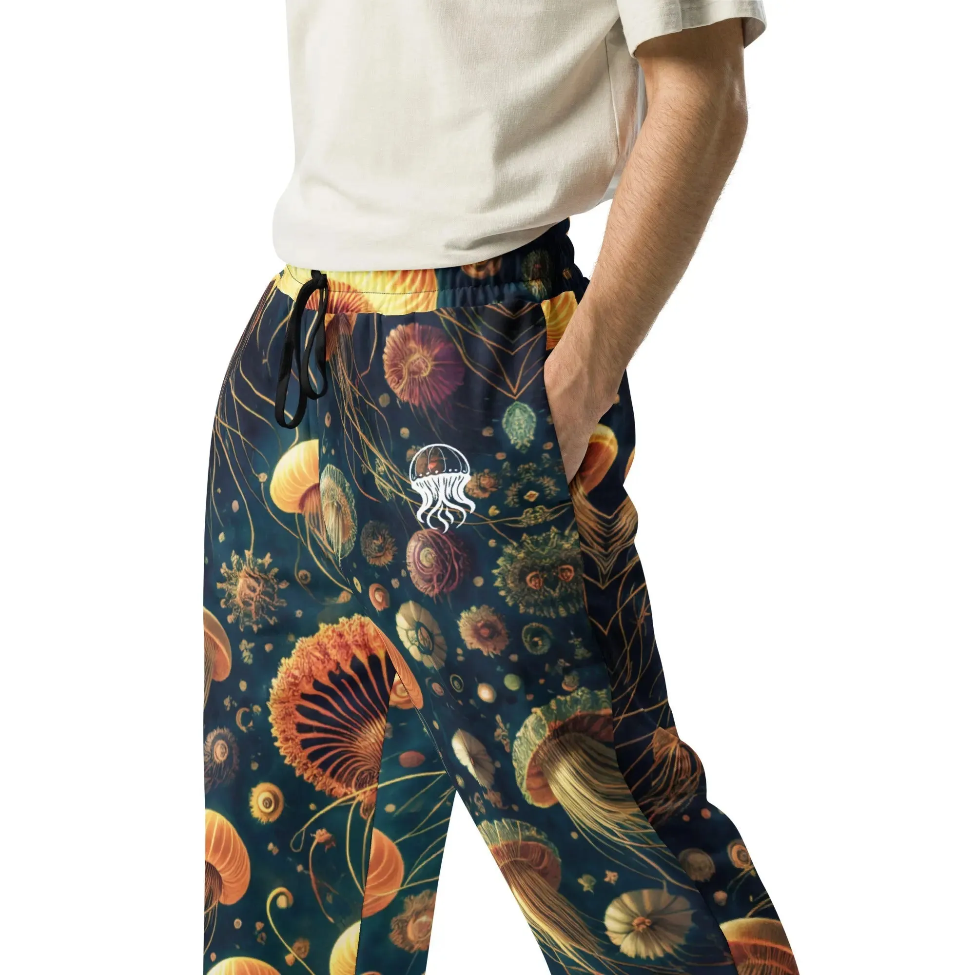 Unisex Wide-leg Joggers - Eldritch Ballet