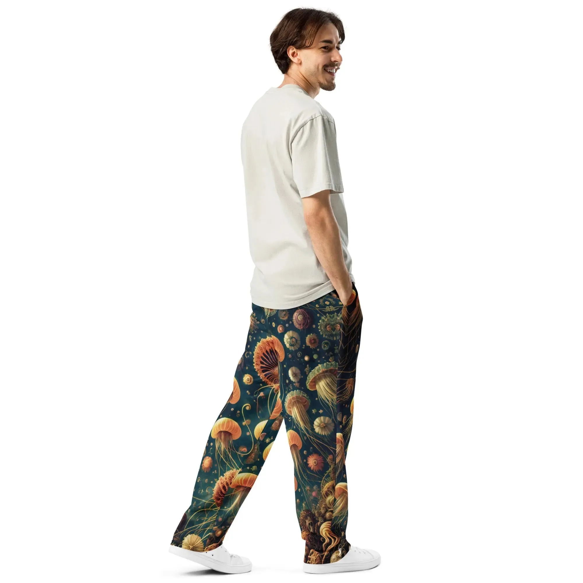 Unisex Wide-leg Joggers - Eldritch Ballet