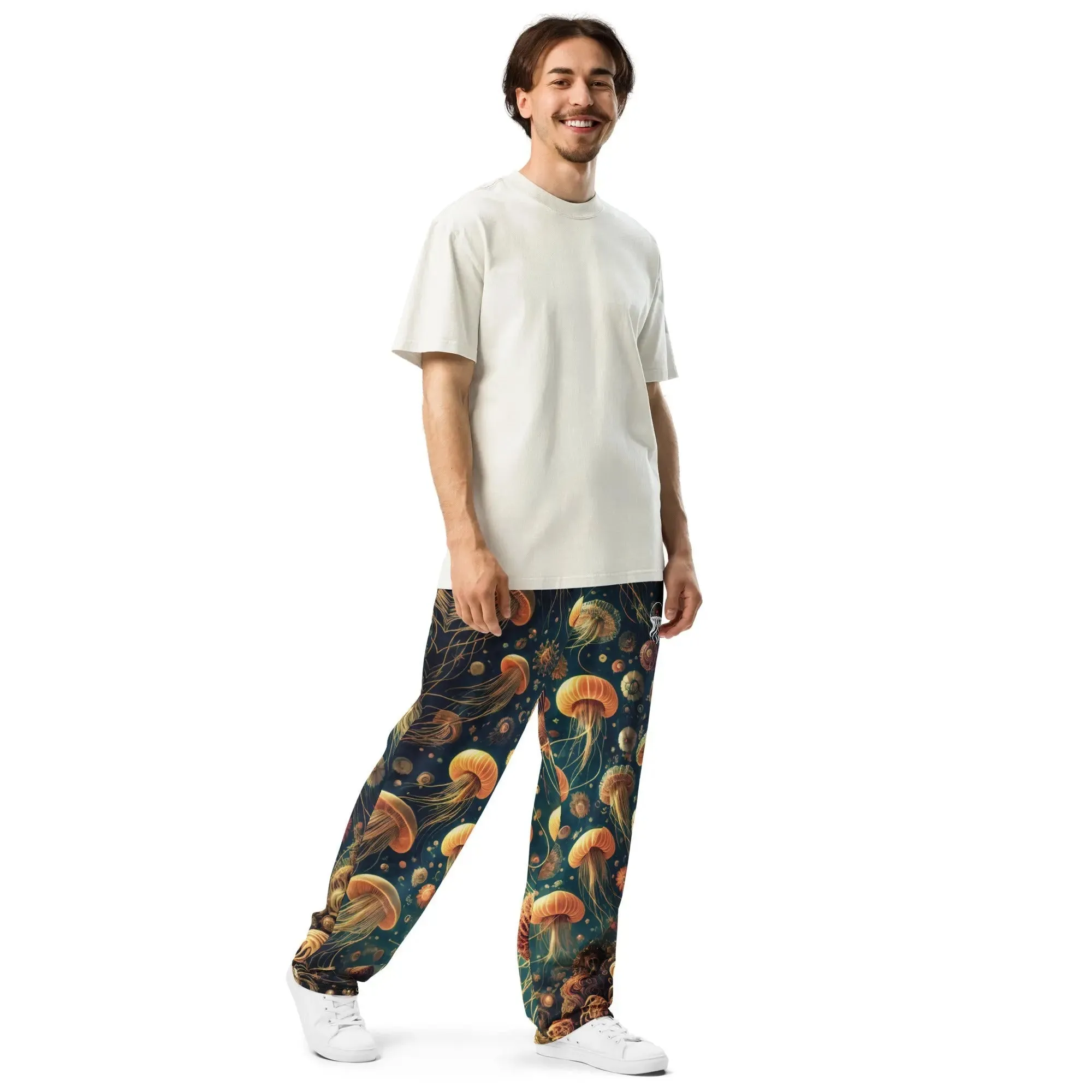 Unisex Wide-leg Joggers - Eldritch Ballet