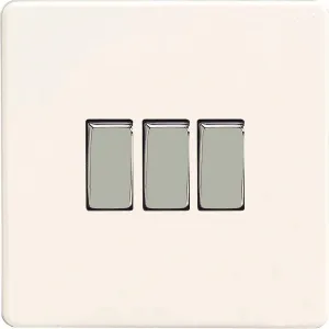 Varilight XDQ3S Light Switch Premium White