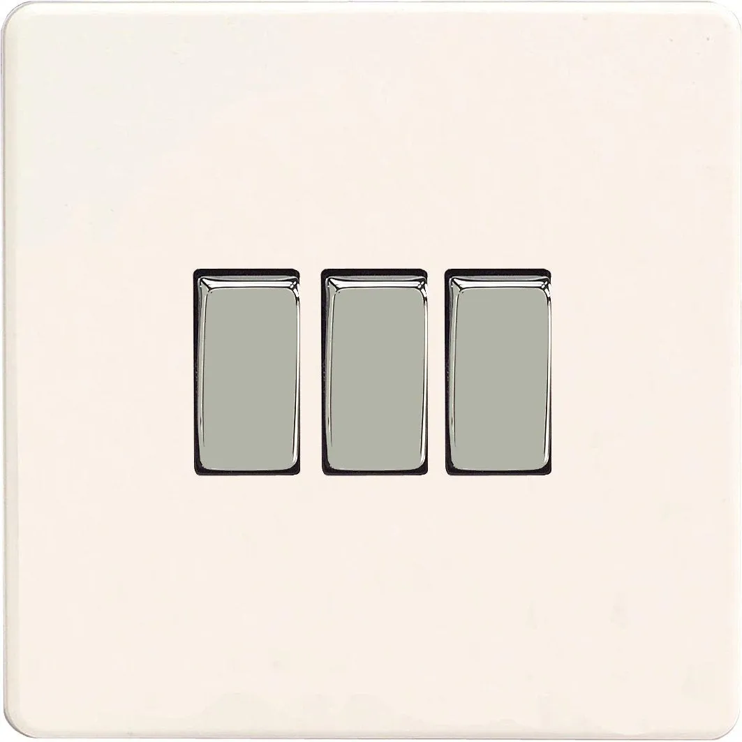 Varilight XDQ3S Light Switch Premium White