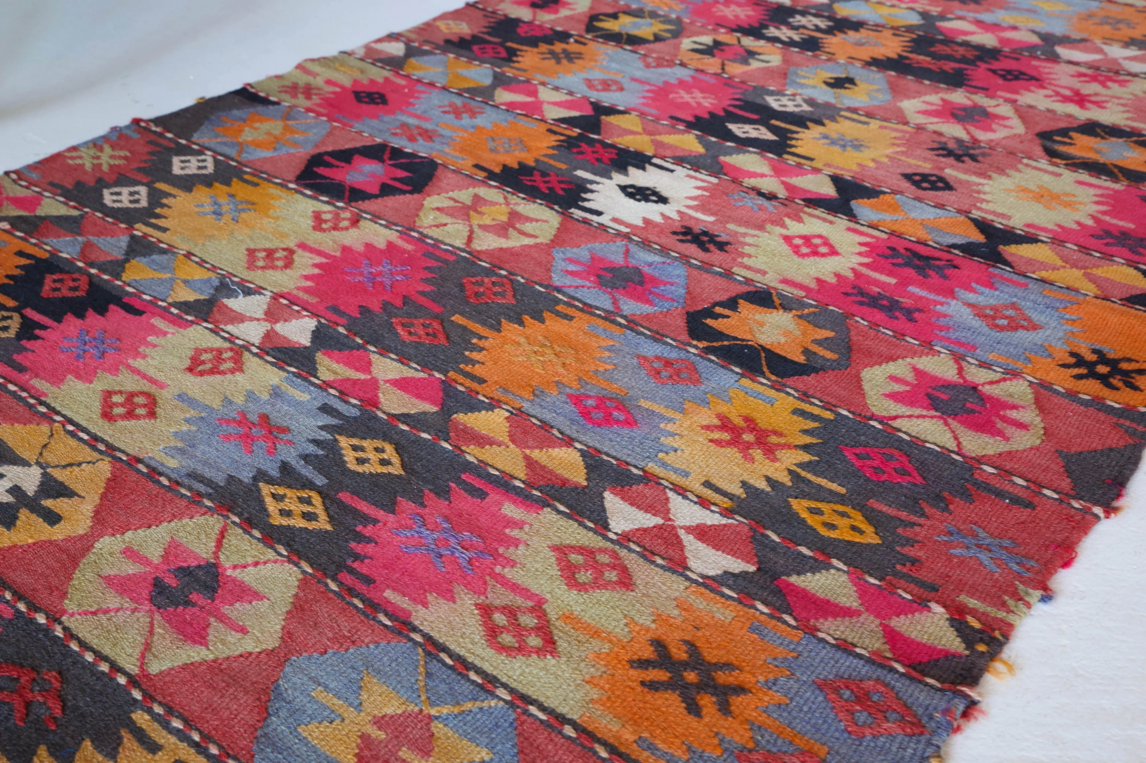Vintage Mini Turkish Kilim Rug 2'11"x5'2"