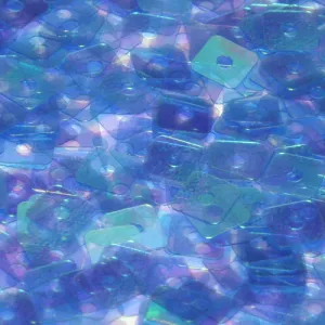Washable Flat Square Sequin #P13 Light Blue (Transparent Iris)