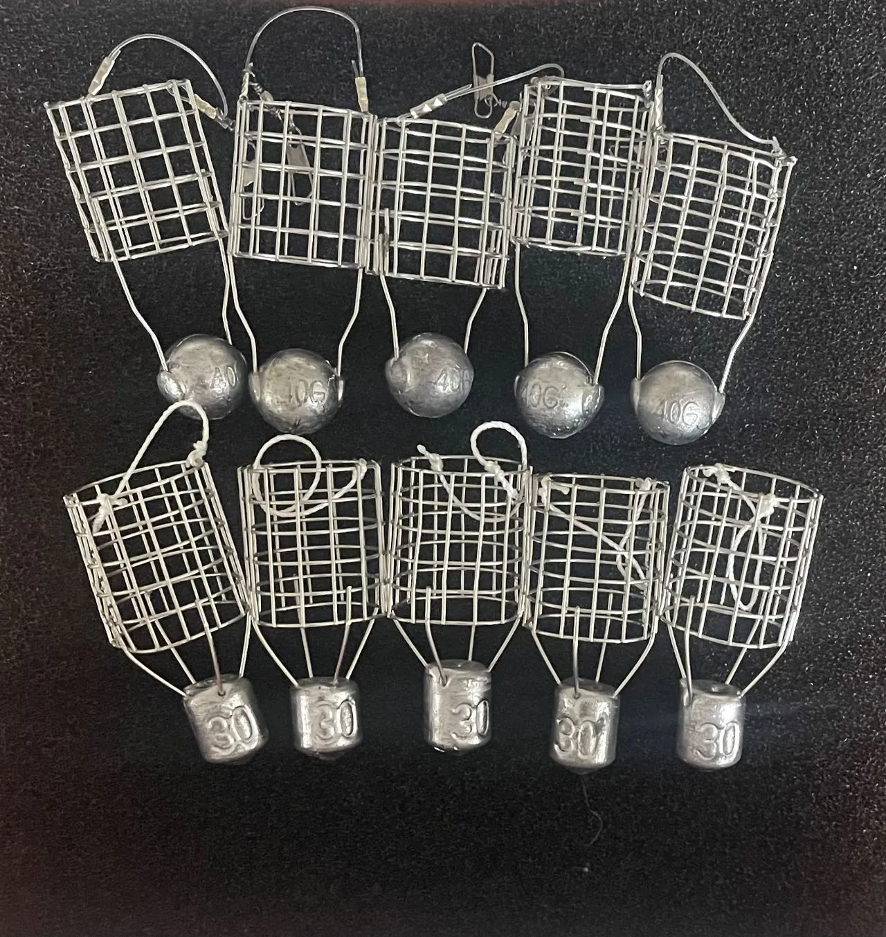 Weighted Stainless Small Berley cages 5 x 30g 5 x 40g