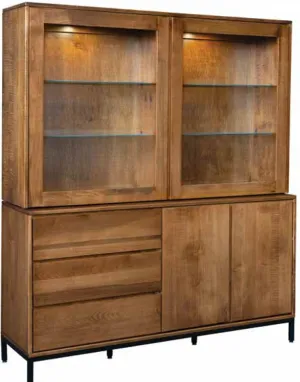 Windsor- Amish Handcrafted Dining Hutch