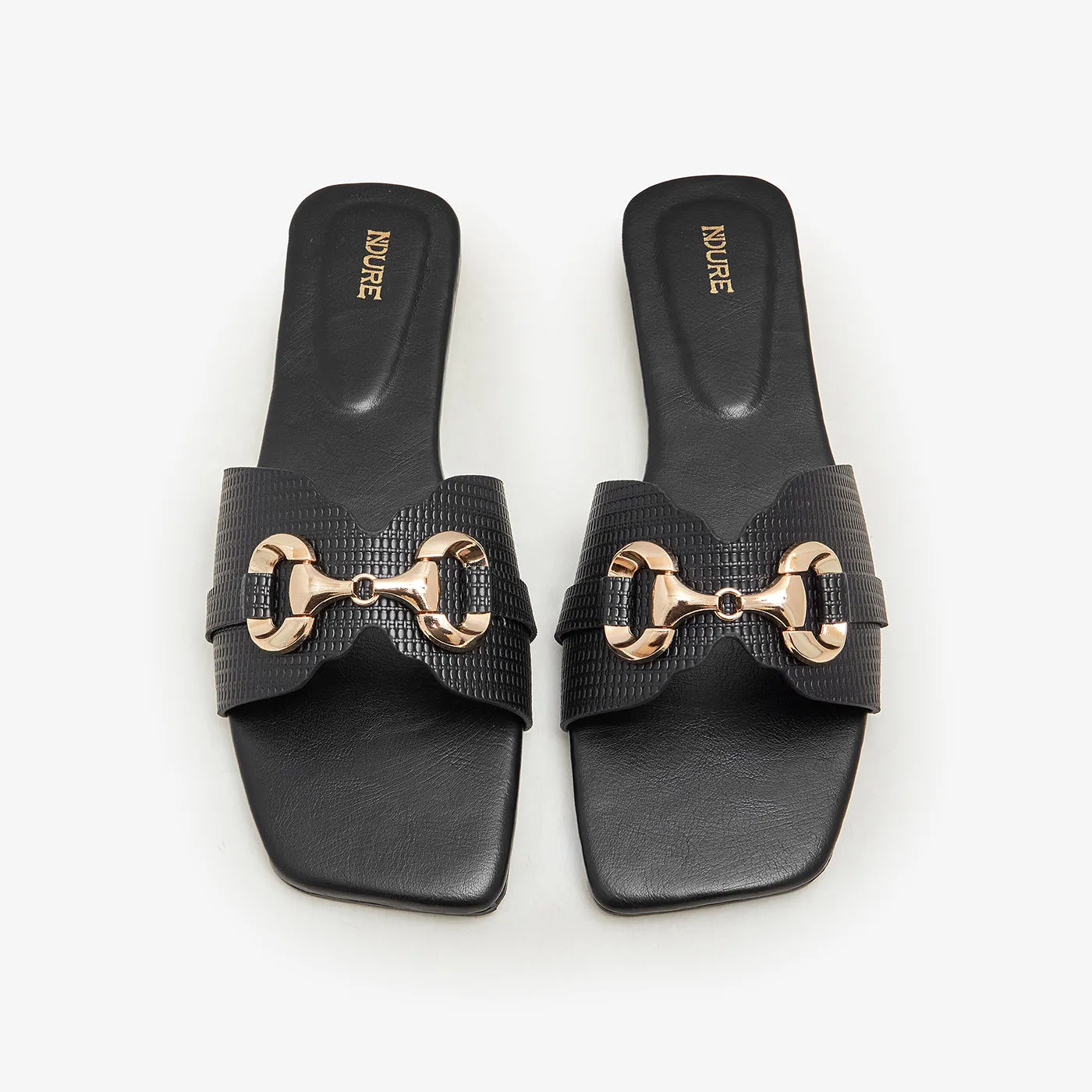 Women's Brooch Embellished Flats