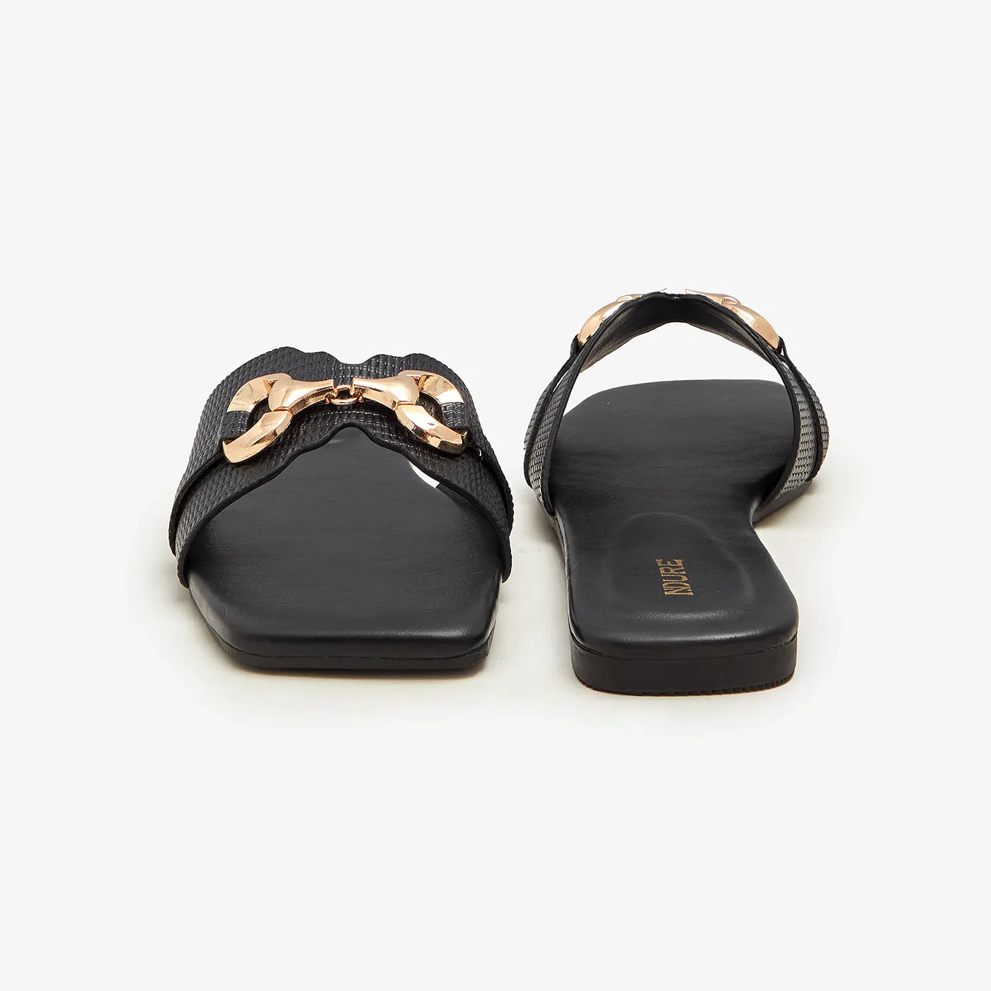 Women's Brooch Embellished Flats