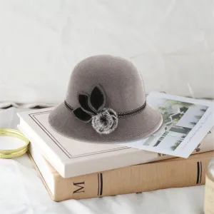 Women's Fuzzy Mink Fur Bucket Hat – Warm & Stylish Winter Accessory