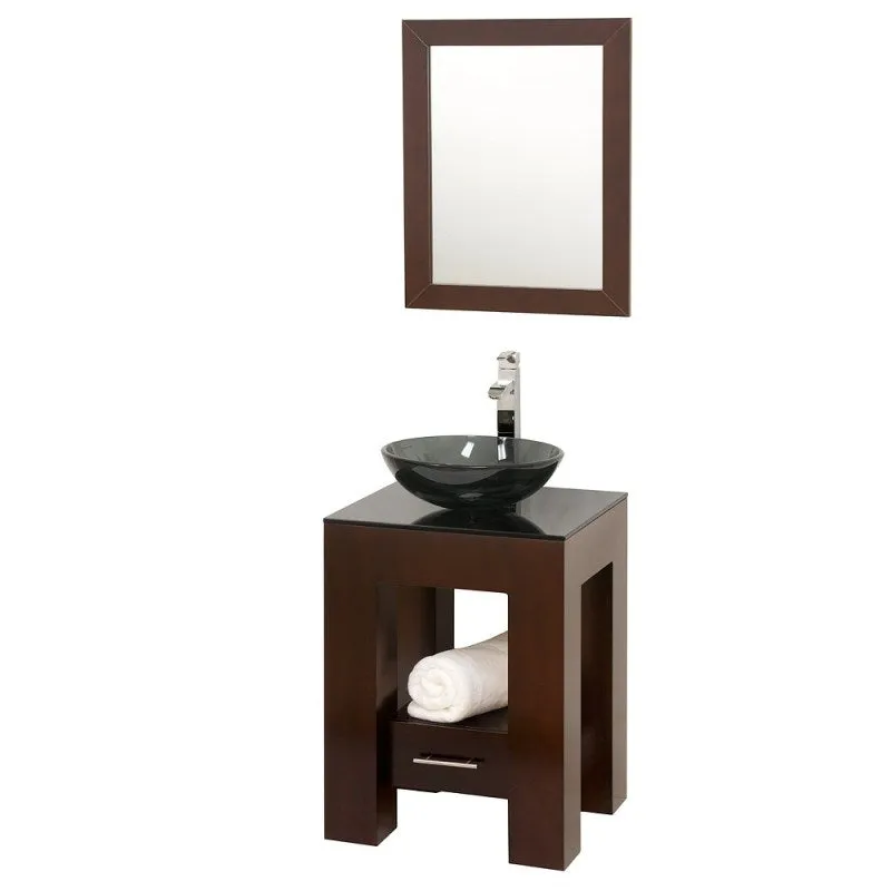 Wyndham Collection Amanda 22" Vanity Set - Espresso WC-MS005-22-ESP
