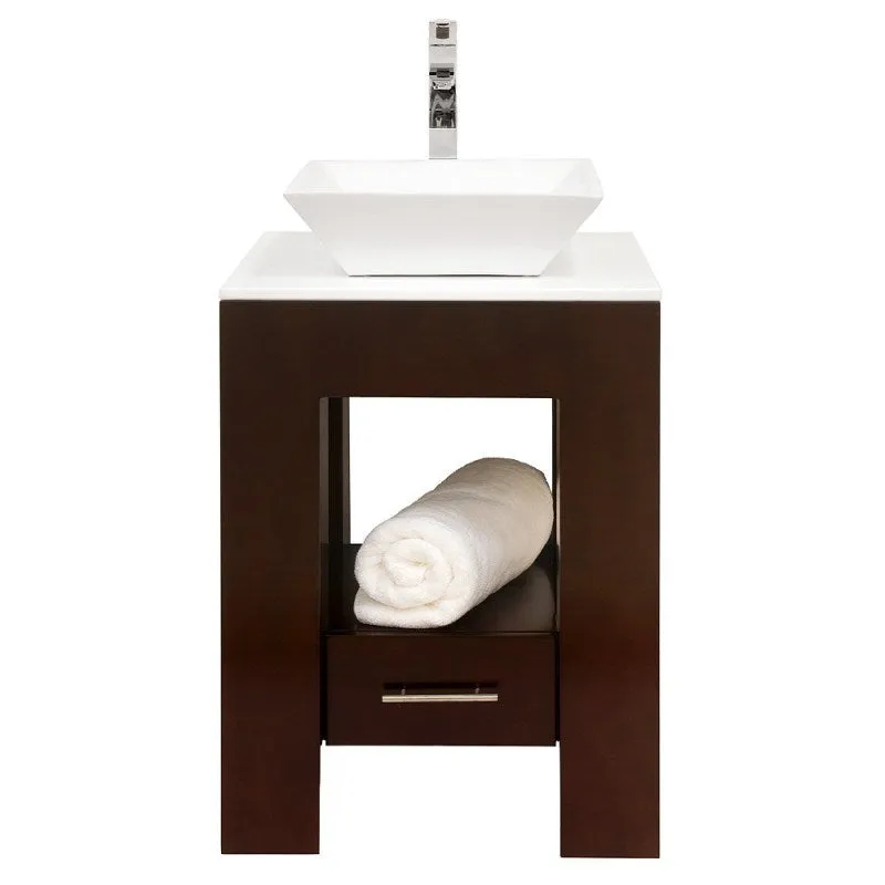 Wyndham Collection Amanda 22" Vanity Set - Espresso WC-MS005-22-ESP