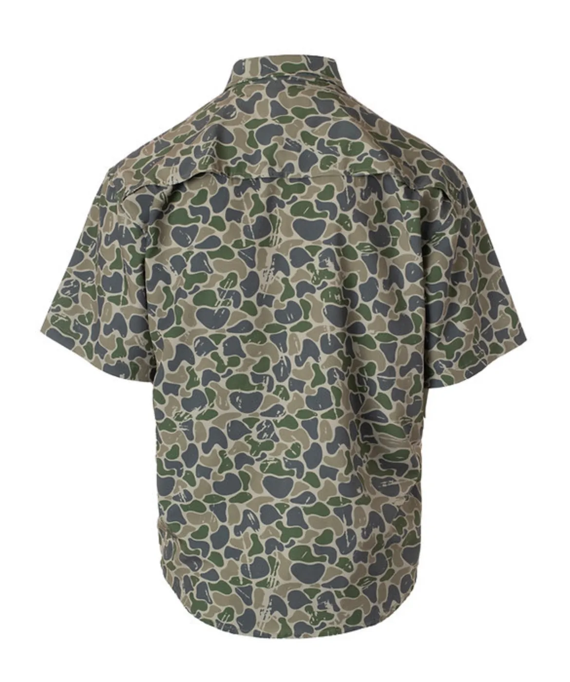 Youth Backwoods Camo Button Down