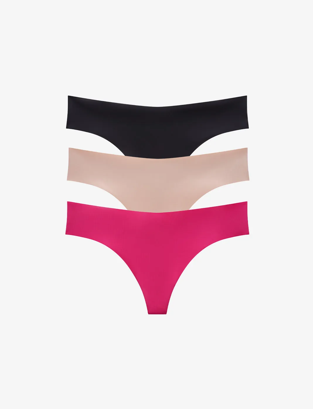 Zero Edge™ No-Show Thong - 3 Pack